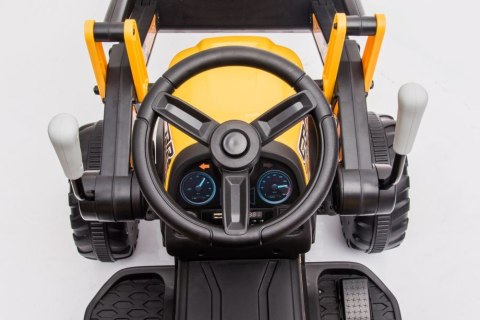 LEAN CARS Traktor Na Akumulator Z łyżką BW-X002A Żółty LEAN CARS Traktor Na Akumulator Z łyżką BW-X002A Żółty
