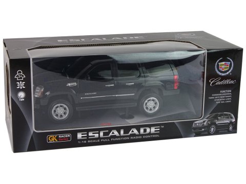 LEAN Toys Auto Cadillac Escalade R/C Czarny Światła Dźwięk 1:16