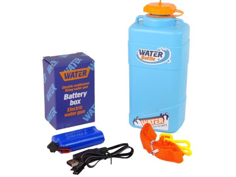 LEAN Toys Duży Elektryczny Pistolet Na Wodę Na Akumulator Zasięg 9 m 1000 ml