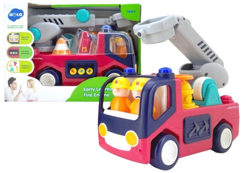 LEAN Toys Edukacyjna Interaktywna Straż Pożarna Dla Malucha Dźwięk Światła
