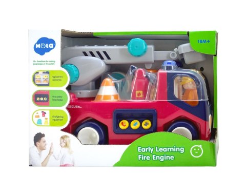 LEAN Toys Edukacyjna Interaktywna Straż Pożarna Dla Malucha Dźwięk Światła