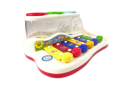 LEAN Toys Edukacyjne Cymbałki Dla Malucha Młoteczek Kolorowe Piłeczki