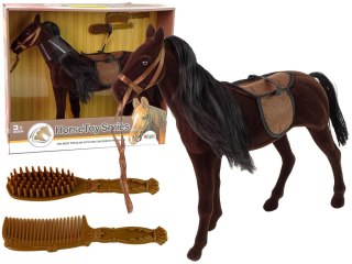 LEAN Toys Figurka Konia Brązowy Akcesoria Do Czesania