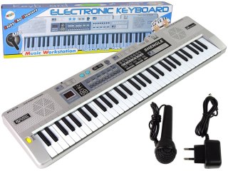 LEAN Toys Keyboard MQ-6110 Mikrofon Organki 61 Klawiszy