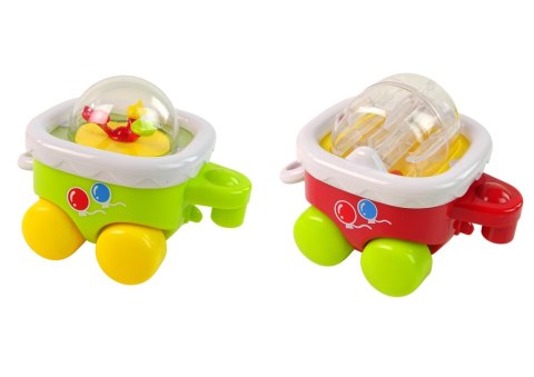 LEAN Toys Kolorowy Edukacyjny Pociąg Dla Malucha Światło Dźwięk Lokomotywa