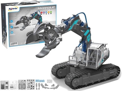 LEAN Toys Koparka Hydrauliczna Gąsiennicowa DIY Do Złożenia Chwytak 137 Elementów