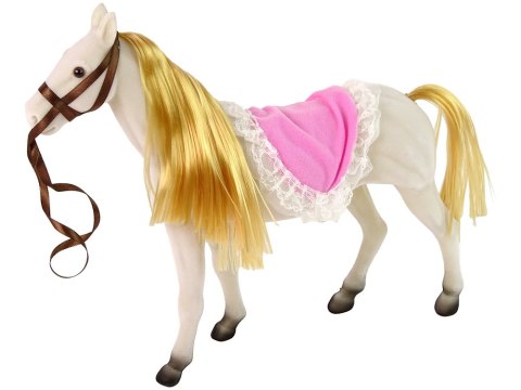 LEAN Toys Lalka Księżniczka z Białym Kucykiem Figurki Akcesoria