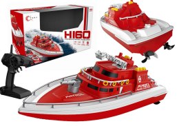 LEAN Toys Łódź HI60 Zdalnie Sterowana R/C 1:28 Czerwona
