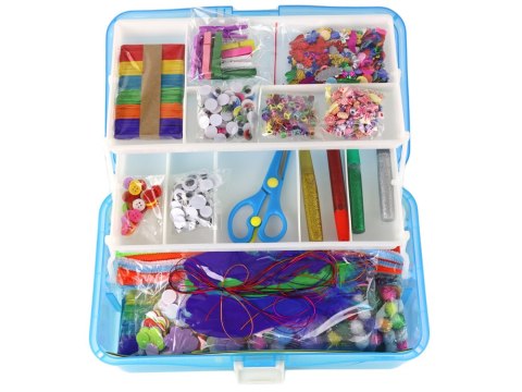 LEAN Toys Niebieska Rozkładana Walizka Zestaw Artystyczny Kreatywny Plastyczny DIY LEAN Toys Niebieska Rozkładana Walizka Zestaw Artystyczny Kreatywny Plastyczny DIY