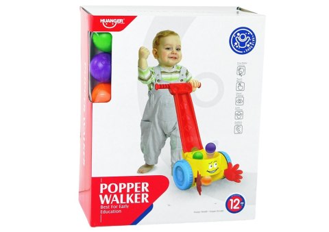 LEAN Toys Pchacz Zbieracz Piłek Kulek Dla Dzieci
