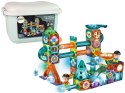 LEAN Toys Świecąca Zjeżdżalnia Dla Kulek Klocki Magnetyczne W Pudełku 150 Elementów