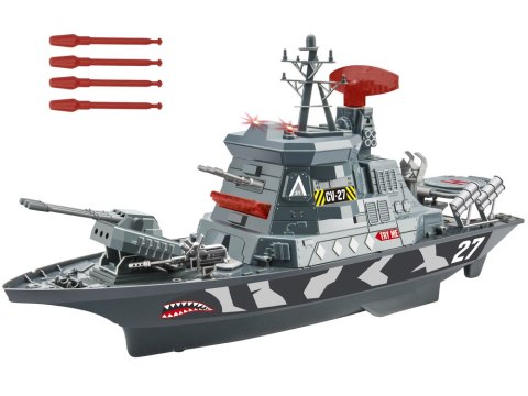 LEAN Toys Wojskowy Statek Militarny Wojsko Światła Dźwięki