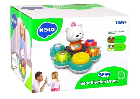 LEAN Toys Zabawka Interaktywna Edukacyjna Dla Niemowląt Grający Miś Koła Zębate LEAN Toys Zabawka Interaktywna Edukacyjna Dla Niemowląt Grający Miś Koła Zębate