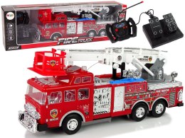 LEAN Toys Zdalnie Sterowana Straż Pożarna Pedał Gazu Hamulec Pilot Dźwięk