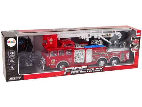 LEAN Toys Zdalnie Sterowana Straż Pożarna Pedał Gazu Hamulec Pilot Dźwięk