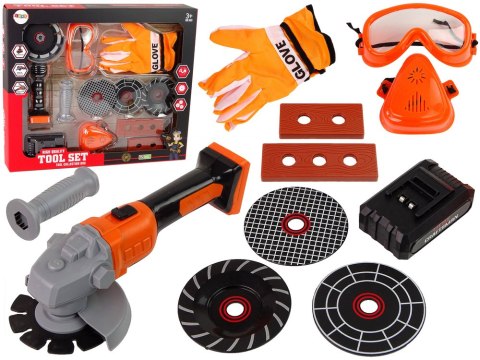 LEAN Toys Zestaw Majsterkowicza Szlifierka Na Baterie Akcesoria