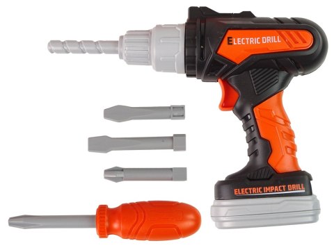 LEAN Toys Zestaw Majsterkowicza w Plecaku Kask Narzędzia Pomarańczowy