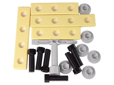 LEAN Toys Zestaw Majsterkowicza w Plecaku Kask Narzędzia Pomarańczowy