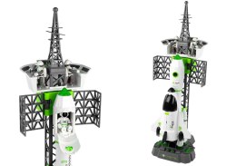 LEAN Toys Zestaw Stacja Kosmiczna Rakieta Prom Kosmiczny Dźwięk Dym