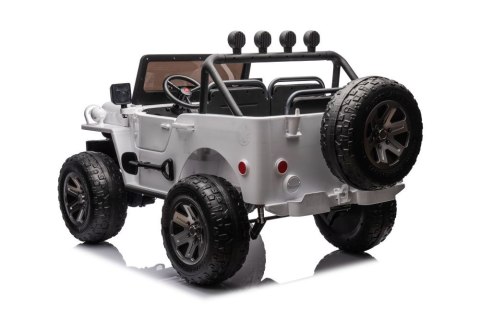 LEAN CARS Auto Na Akumulator JH-102 Białe 4x4 LEAN CARS Auto Na Akumulator JH-102 Białe 4x4