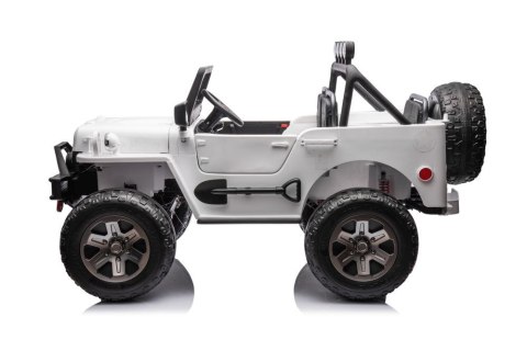 LEAN CARS Auto Na Akumulator JH-102 Białe 4x4 LEAN CARS Auto Na Akumulator JH-102 Białe 4x4