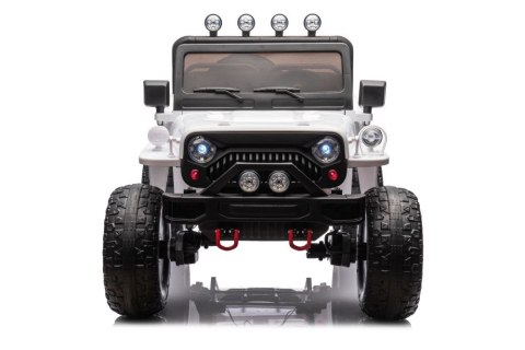 LEAN CARS Auto Na Akumulator JH-102 Białe 4x4 LEAN CARS Auto Na Akumulator JH-102 Białe 4x4