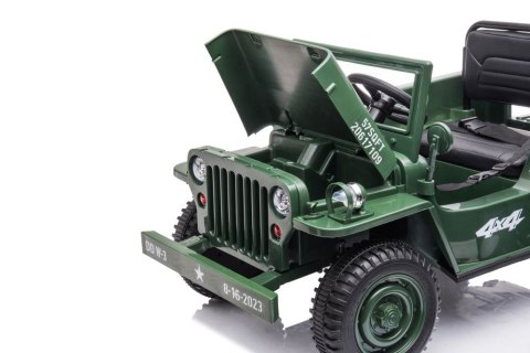 LEAN CARS Auto Na Akumulator JH-103 Wojskowa Zieleń 4x4 LEAN CARS Auto Na Akumulator JH-103 Wojskowa Zieleń 4x4