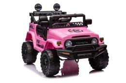 LEAN CARS Auto Na Akumulator Toyota FJ Różowe 4x4