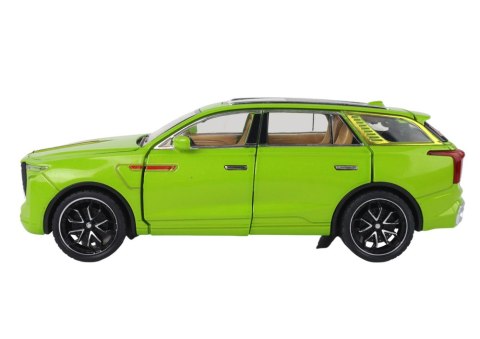 LEAN Toys Aluminiowy Model Samochodu RC 1:24 C Kolor Zielony