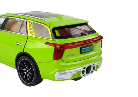 LEAN Toys Aluminiowy Model Samochodu RC 1:24 C Kolor Zielony