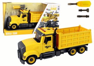 LEAN Toys Auto Ciężarówka Do Składania Dźwięki Żółta
