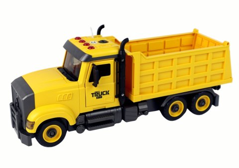 LEAN Toys Auto Ciężarówka Do Składania Dźwięki Żółta