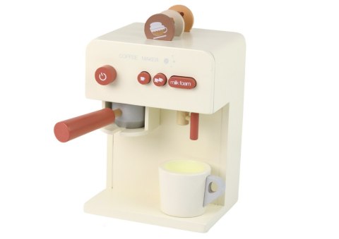 LEAN Toys Drewniany Ekspres Do Kawy Zabawka Filiżanka