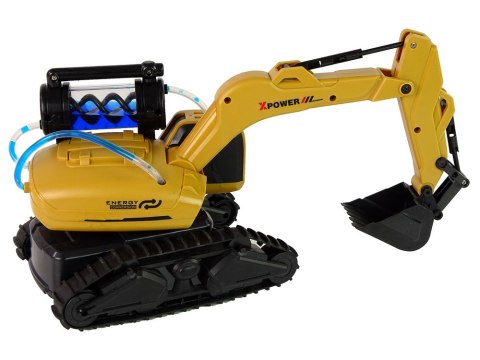 LEAN Toys Duża Zdalnie Sterowana Koparka Gąsienicowa Żółta