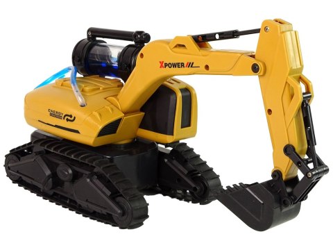 LEAN Toys Duża Zdalnie Sterowana Koparka Gąsienicowa Żółta