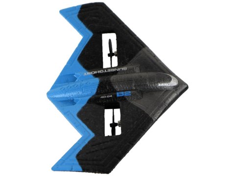 LEAN Toys Samolot R/C 4D-G4 Światła Niebieski Czarny