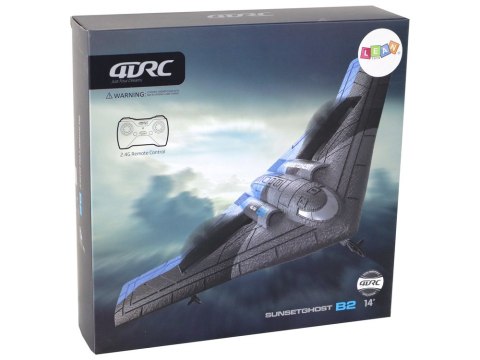 LEAN Toys Samolot R/C 4D-G4 Światła Niebieski Czarny