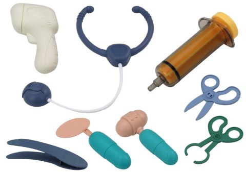 LEAN Toys Zestaw Małego Doktora Stetoskop Światła Niebieski