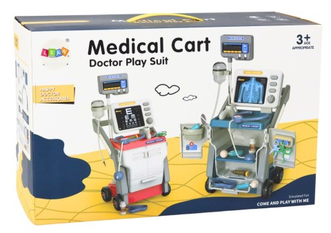 LEAN Toys Zestaw Małego Doktora Stetoskop Światła Niebieski