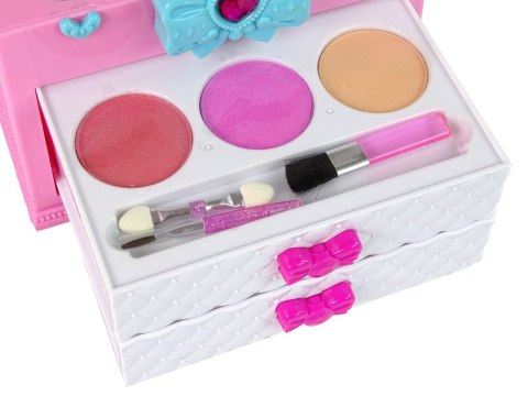 LEAN Toys Zestaw Piękności w Walizce Różowy Biały