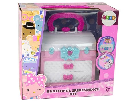 LEAN Toys Zestaw Piękności w Walizce Różowy Biały