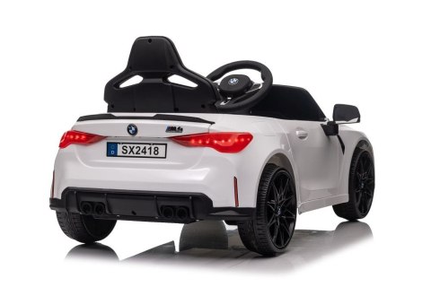 LEAN CARS Auto Na Akumulator BMW M4 Białe LEAN CARS Auto Na Akumulator BMW M4 Białe