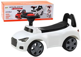 LEAN CARS Samochód Jeździk Z Oparciem QX-3396 Klakson Schowek Biały