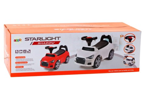 LEAN CARS Samochód Jeździk Z Oparciem QX-3396 Klakson Schowek Biały LEAN CARS Samochód Jeździk Z Oparciem QX-3396 Klakson Schowek Biały