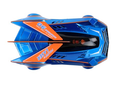 LEAN Toys Autko Sportowe Auto Jeżdżące Po Ścianach Suficie Na Laser Niebieskie