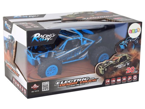 LEAN Toys Autko Terenowe Zdalnie Sterowane R/C 1:24 Niebieskie