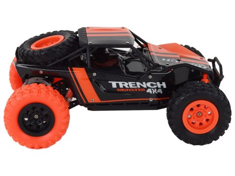 LEAN Toys Autko Terenowe Zdalnie Sterowane R/C 1:24 Pomarańczowe