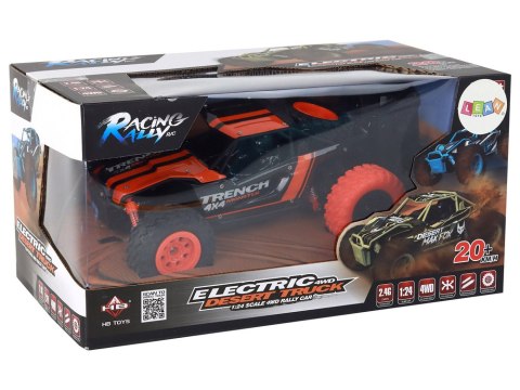 LEAN Toys Autko Terenowe Zdalnie Sterowane R/C 1:24 Pomarańczowe