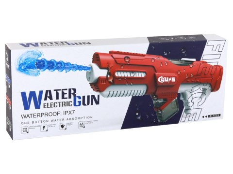 LEAN Toys Duży Pistolet Na Wodę Szary 750ml Okulary