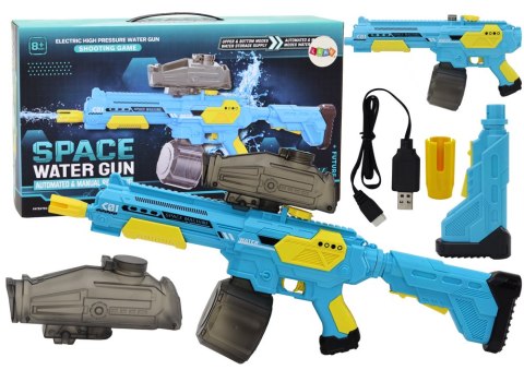 LEAN Toys Karabin Pistolet Na Wodę Automat M416 Niebieski Akumulatorowy